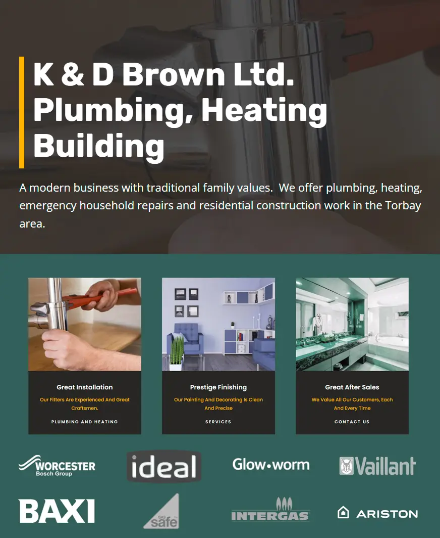 K & D Brown Ltd - plumbing and heating